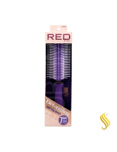 Red Kiss 7 Row Detangle Brush Purple Cepillo